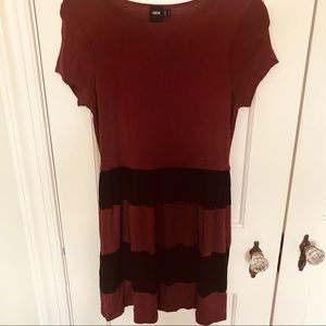 ASOS Burgundy and Black dress
